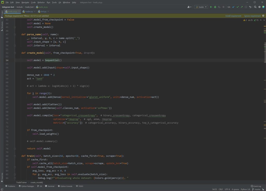 Trade AI bot